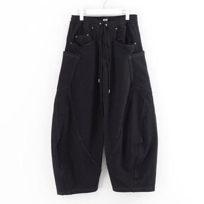 【KHOKI/コッキ】<br>3D cutting sweat pants <br>25fw-p-05