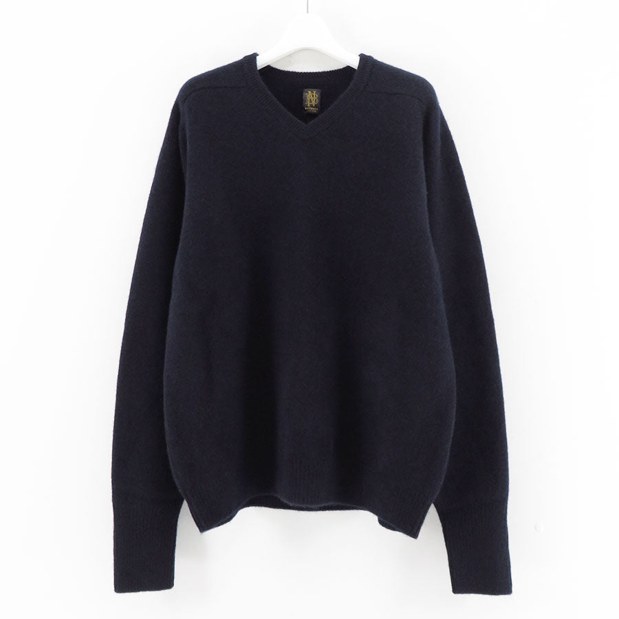 【BATONER/バトナー】<br>SUPREME LAMB V NECK <br>BN-24FM-066