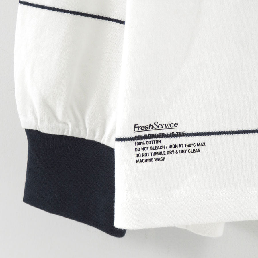 FreshService/フレッシュサービス】PIN BORDER L/S TEE FSC261-70261の