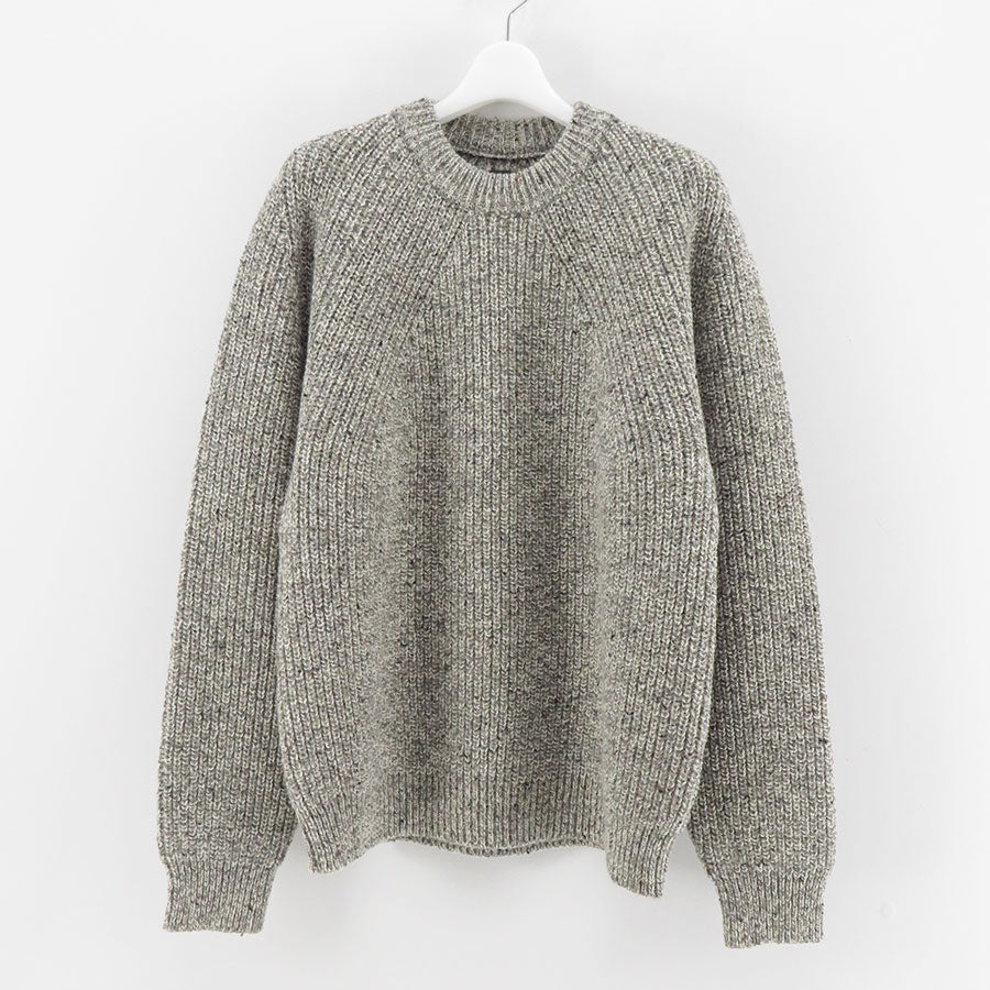 【BATONER/バトナー】<br>TWEED SIGNATURE CREW NECK <br>BN-24FM-070