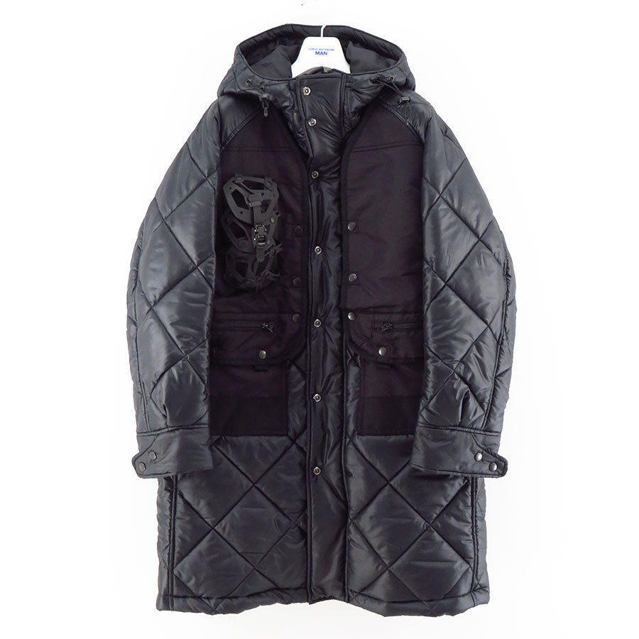 【JUNYA WATANABE MAN】<br>エステルリップストップキルティング×ナイロンツイル INNERRAUM フーデッドコート <br>WL-C007-051