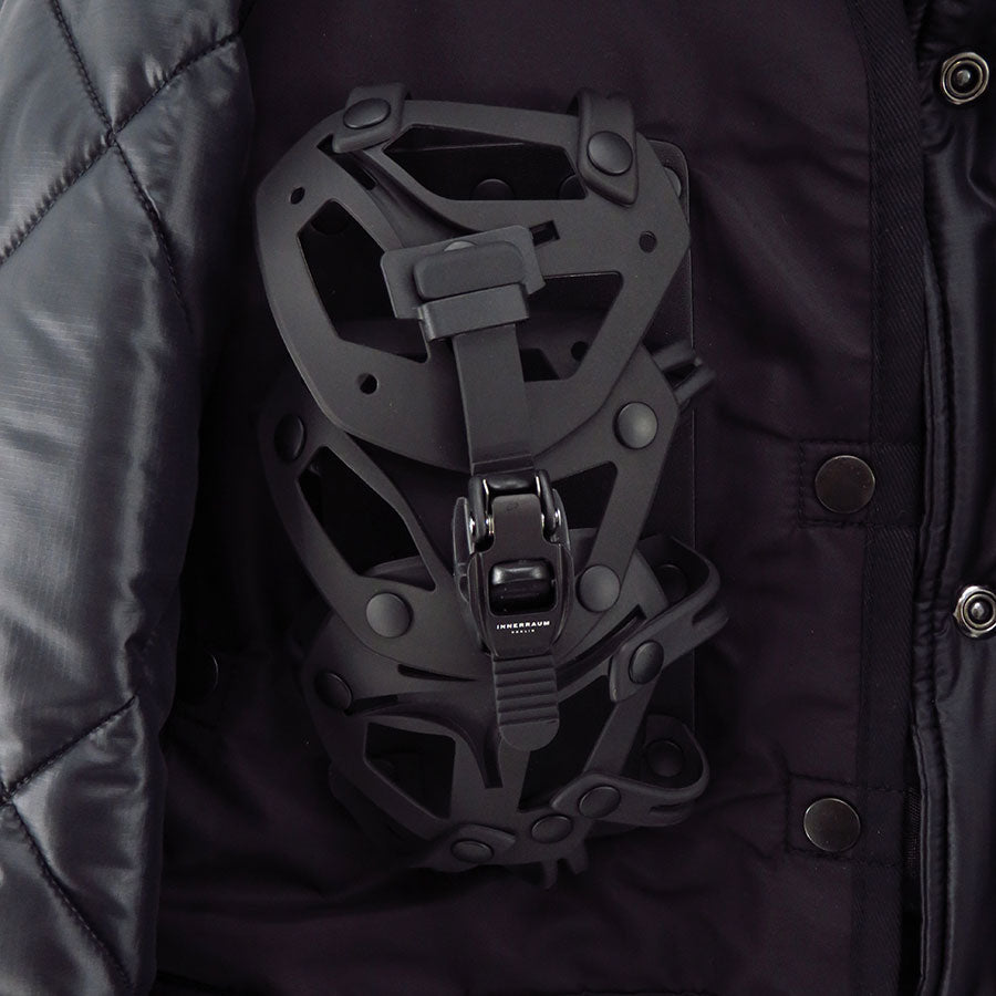 【JUNYA WATANABE MAN】<br>エステルリップストップキルティング×ナイロンツイル INNERRAUM フーデッドコート <br>WL-C007-051