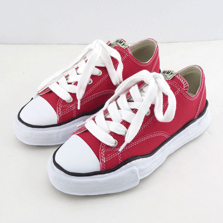 【Maison MIHARA YASUHIRO】<br>"PETERSON" OG Sole Canvas Low-top Sneaker (RED) <br>A01FW702