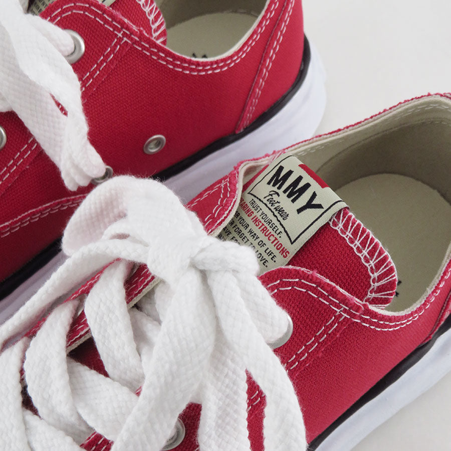 【Maison MIHARA YASUHIRO】<br>"PETERSON" OG Sole Canvas Low-top Sneaker (RED) <br>A01FW702