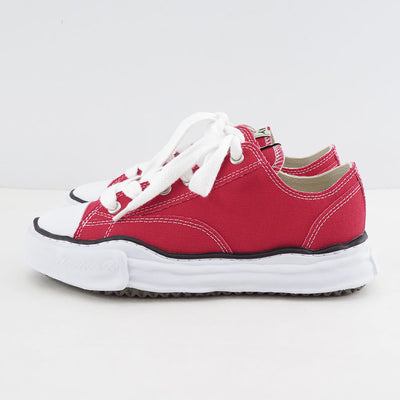 【Maison MIHARA YASUHIRO】<br>"PETERSON" OG Sole Canvas Low-top Sneaker (RED) <br>A01FW702