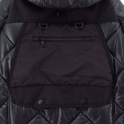 【JUNYA WATANABE MAN】<br>エステルリップストップキルティング×ナイロンツイル INNERRAUM フーデッドコート <br>WL-C007-051