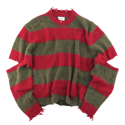 【doublet/ダブレット】<br>STRIPE OVERSIZE PULLOVER <br/>23AW54KN133