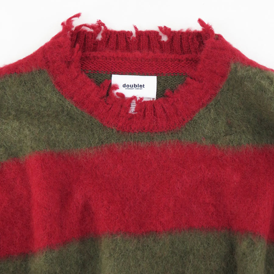 【doublet/ダブレット】<br>STRIPE OVERSIZE PULLOVER <br/>23AW54KN133