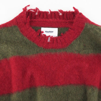 【doublet/ダブレット】<br>STRIPE OVERSIZE PULLOVER <br/>23AW54KN133