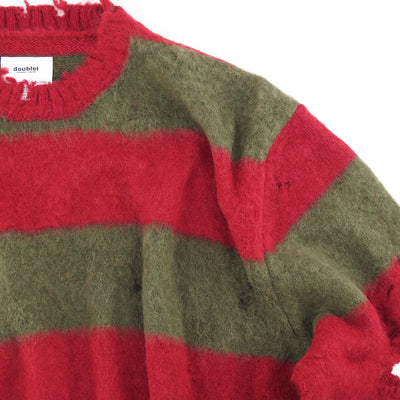 【doublet/ダブレット】<br>STRIPE OVERSIZE PULLOVER <br/>23AW54KN133