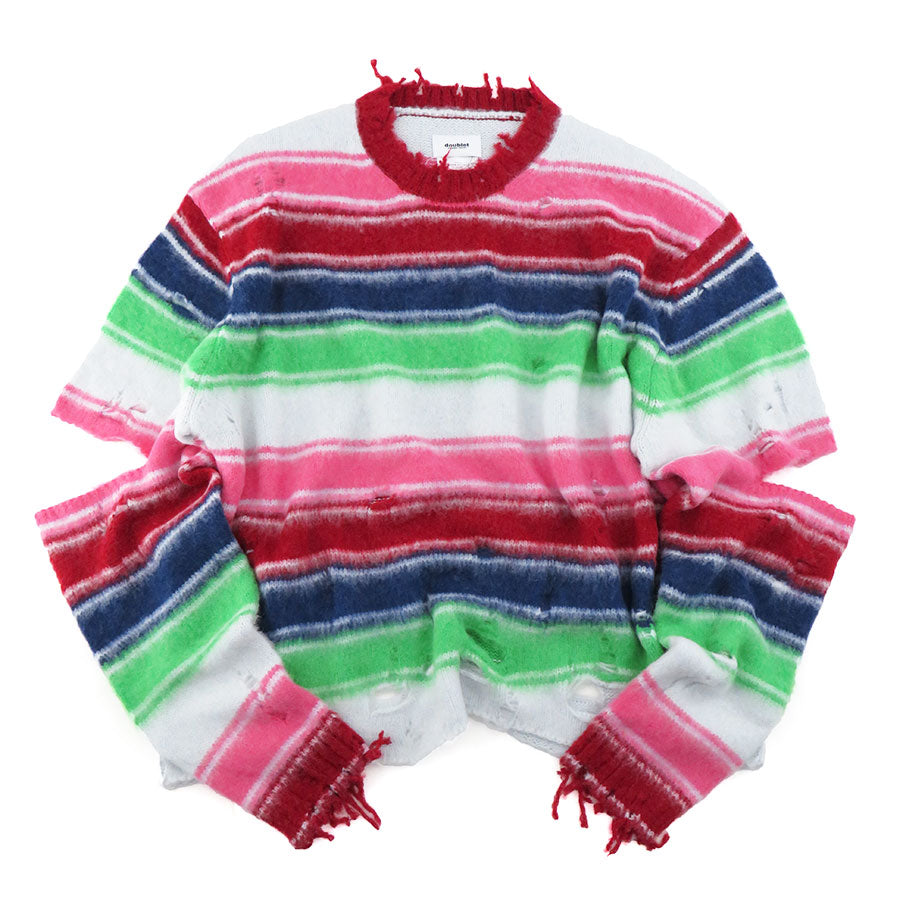 【doublet/ダブレット】<br>STRIPE OVERSIZE PULLOVER <br/>23AW54KN133