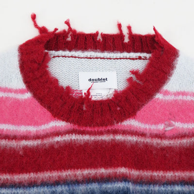 【doublet/ダブレット】<br>STRIPE OVERSIZE PULLOVER <br/>23AW54KN133
