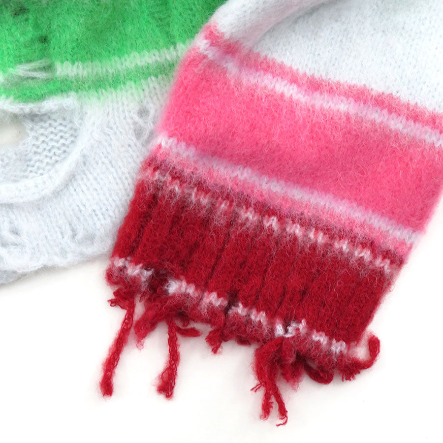 【doublet/ダブレット】<br>STRIPE OVERSIZE PULLOVER <br/>23AW54KN133