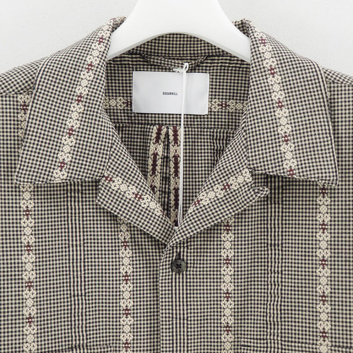 SUGARHILL/シュガーヒル】DOBBY OPEN COLLAR SHIRT 26440505の通販