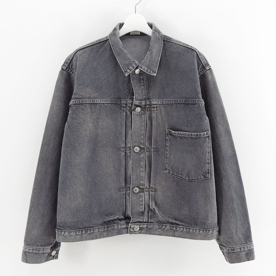 【A.PRESSE/アプレッセ】<br>Vintage Gray Denim Jacket <br>25AAP-01-41