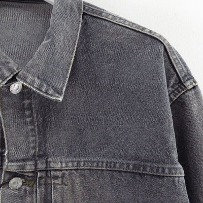 【A.PRESSE/アプレッセ】<br>Vintage Gray Denim Jacket <br>25AAP-01-41