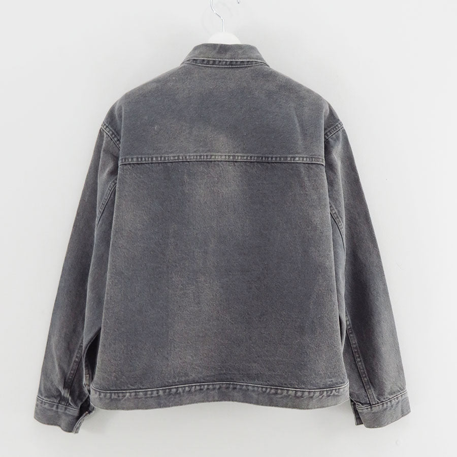 【A.PRESSE/アプレッセ】<br>Vintage Gray Denim Jacket <br>25AAP-01-41