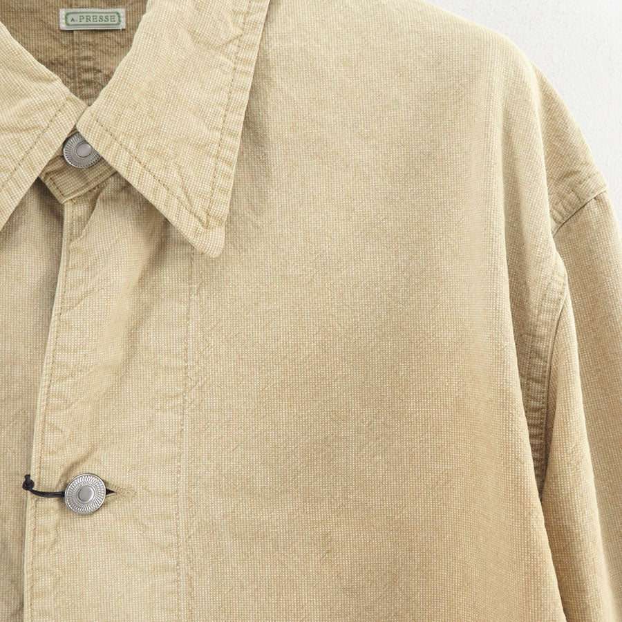 【A.PRESSE/アプレッセ】<br>Vintage Pin Check Coverall <br>25AAP-01-47