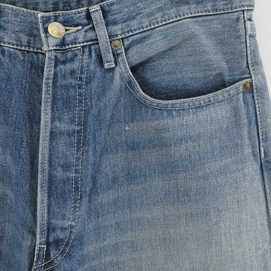 【Graphpaper/グラフペーパー】<br>Selvage Denim Five Pocket Tapered Pants <br>GU253-40058LB