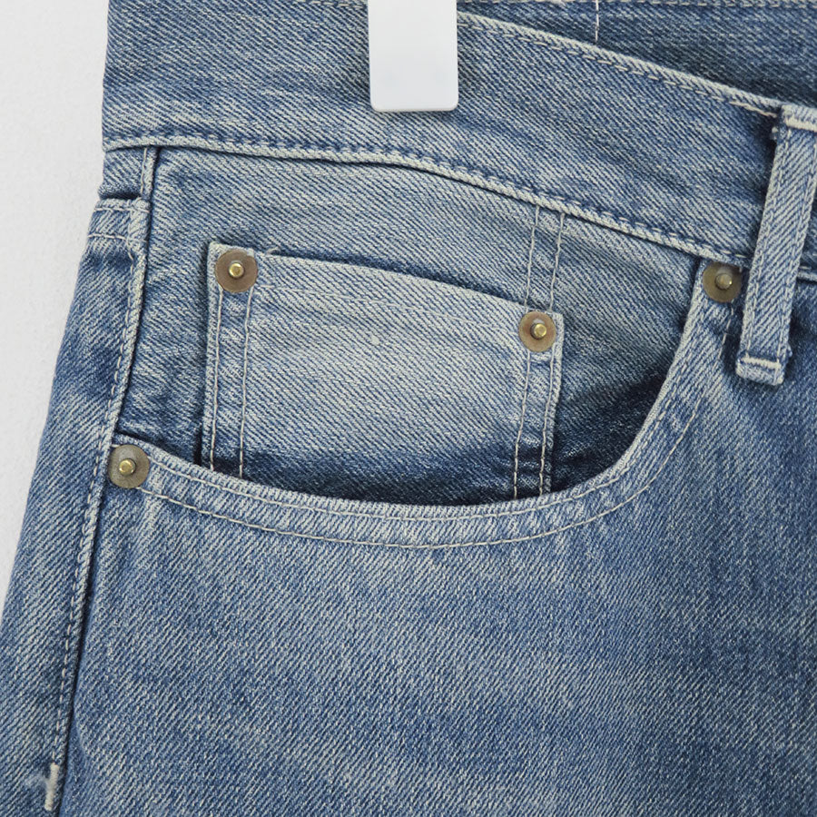 【Graphpaper/グラフペーパー】<br>Selvage Denim Five Pocket Tapered Pants <br>GU253-40058LB
