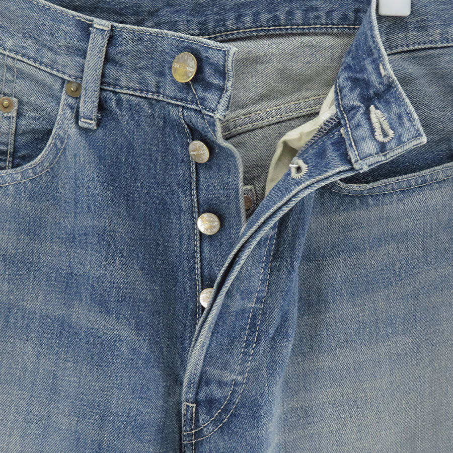【Graphpaper/グラフペーパー】<br>Selvage Denim Five Pocket Tapered Pants <br>GU253-40058LB