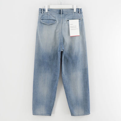 【Graphpaper/グラフペーパー】<br>Selvage Denim Two Tuck Tapered Pants <br>GU253-40060LB