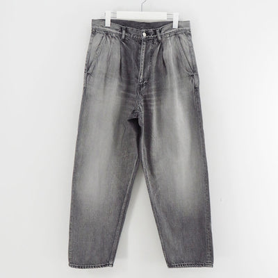 【Graphpaper/グラフペーパー】<br>Selvage Denim Two Tuck Tapered Pants <br>GU253-40060LB