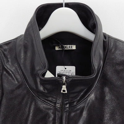 【8/1からポイント10%還元】<br>【AURALEE/オーラリー】<br>LAMB LEATHER ZIP BLOUSON <br>A25AB01WX