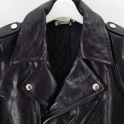 【AURALEE/オーラリー】<br>LAMB LEATHER RIDERS JACKET <br>A25AB02WX