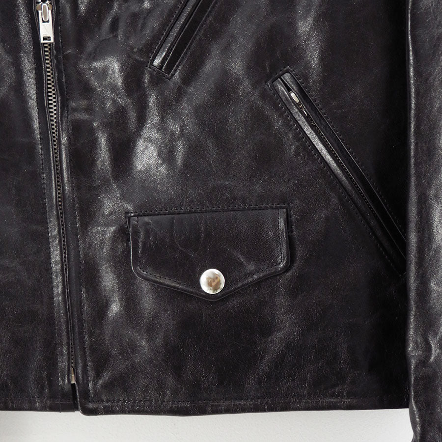 【AURALEE/オーラリー】<br>LAMB LEATHER RIDERS JACKET <br>A25AB02WX