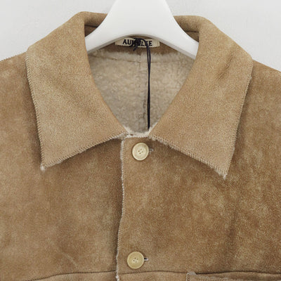 【AURALEE/オーラリー】<br>MERINO MOUTON SHIRT BLOUSON <br>A25AB01SM
