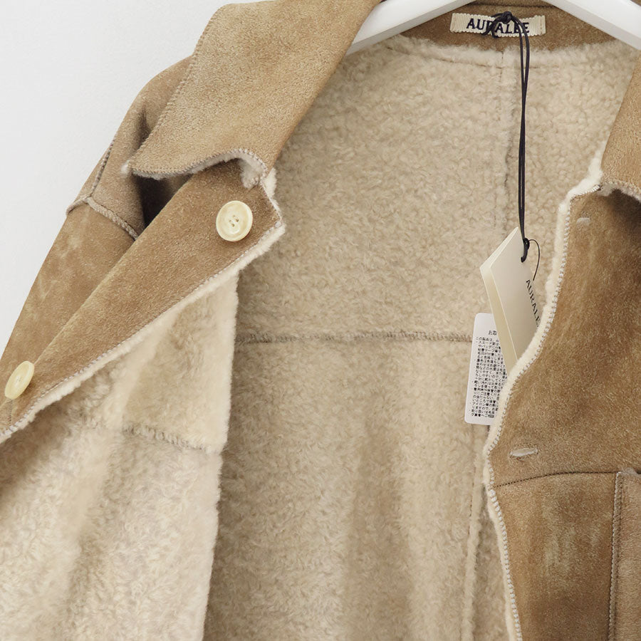 【AURALEE/オーラリー】<br>MERINO MOUTON SHIRT BLOUSON <br>A25AB01SM