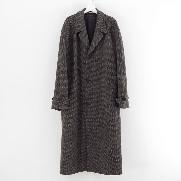 22AW AURALEE WOOL ALPACA TWEED COAT サイズ4 AURALEE/オーラリー】ALPACA WOOL SILK TWEED SOUTIEN COLLAR