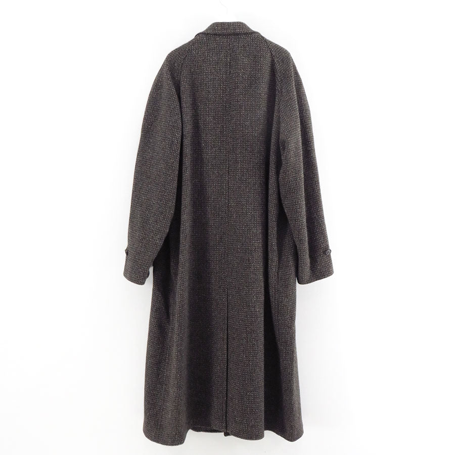 【AURALEE/オーラリー】<br>ALPACA WOOL SILK TWEED SOUTIEN COLLAR COAT <br>A25AC01LS