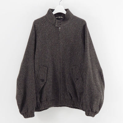 【AURALEE/オーラリー】<br>ALPACA WOOL SILK TWEED ZIP BLOUSON <br>A25AB03LS