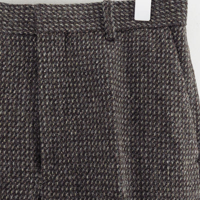 【AURALEE/オーラリー】<br>ALPACA WOOL SILK TWEED SLACKS <br>A25AP04LS