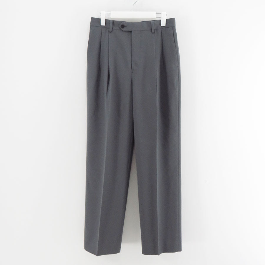 パンツ AURALEE 25AW Light Wool Slacks DarKGray4 AURALEE/オーラリー】LIGHT WOOL MAX GABARDINE TWO-TUCK SLACKS