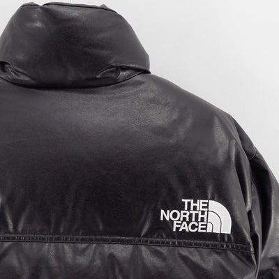 【eYe JUNYA WATANABE MAN】<br>綿フェイクレザー THE NORTH FACE Wネームダウンジャケット <br>WN-J911-100