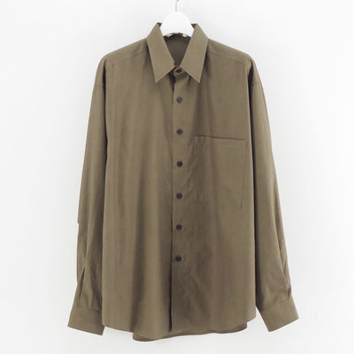 【AURALEE/オーラリー】<br>WASHED FINX TWILL BIG SHIRT <br>A25AS02TN