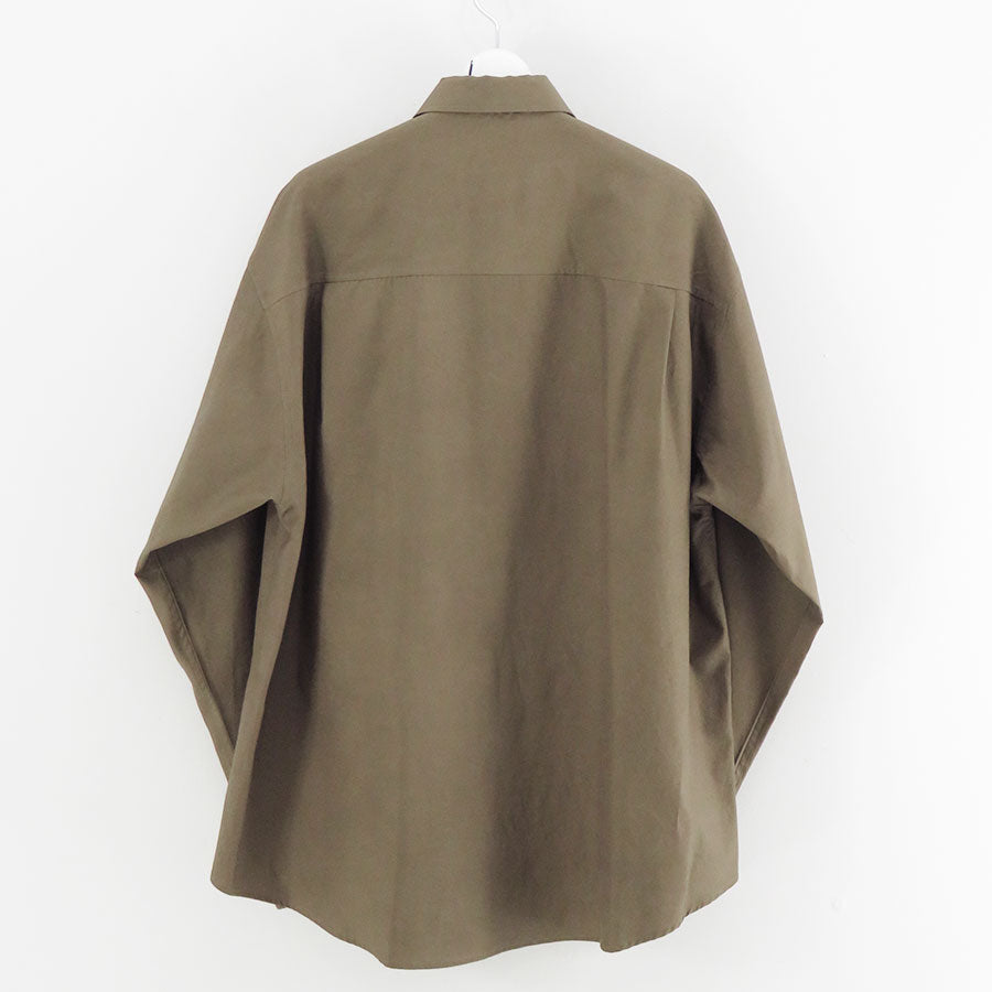 【AURALEE/オーラリー】<br>WASHED FINX TWILL BIG SHIRT <br>A25AS02TN