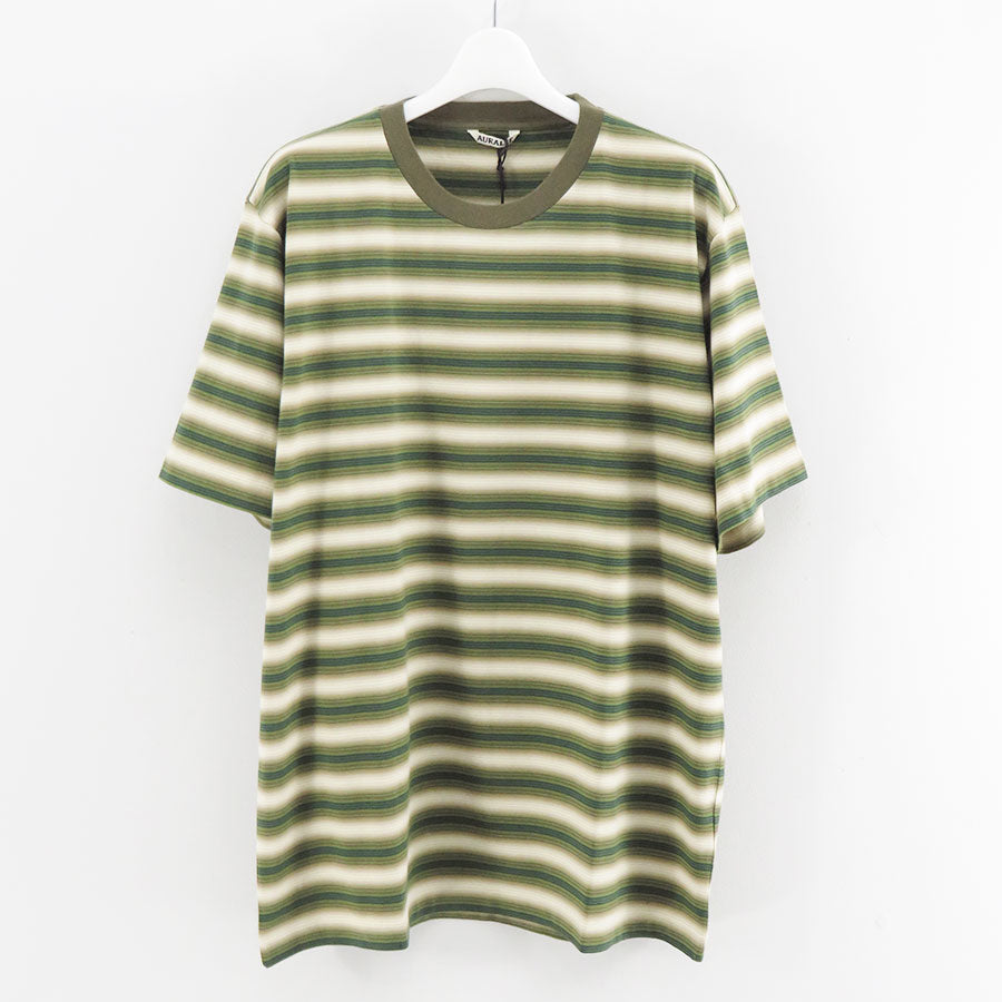 【AURALEE/オーラリー】<br>GRADIENT STRIPE JERSEY TEE <br>A25AT02GJ