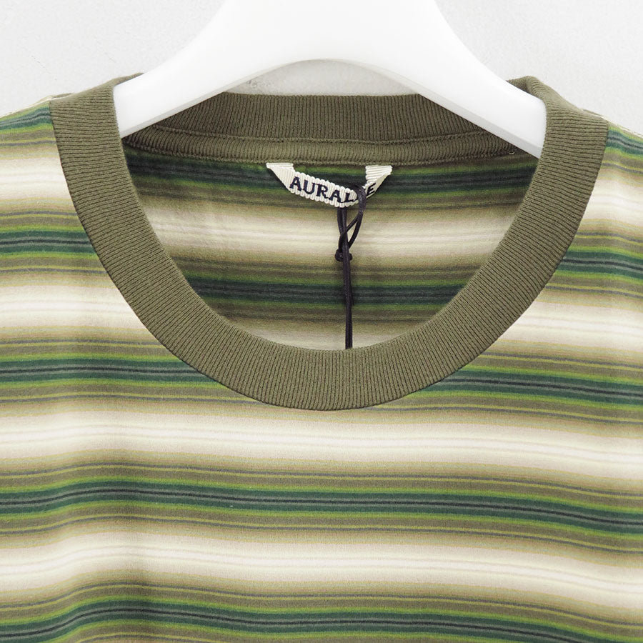 【AURALEE/オーラリー】<br>GRADIENT STRIPE JERSEY TEE <br>A25AT02GJ