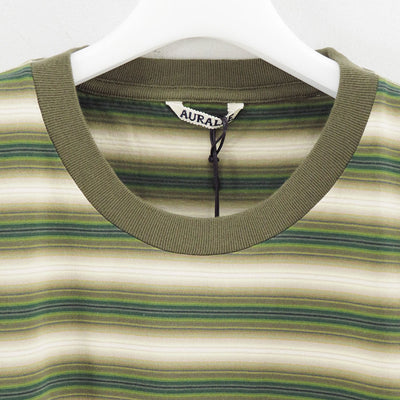 【AURALEE/オーラリー】<br>GRADIENT STRIPE JERSEY TEE <br>A25AT02GJ