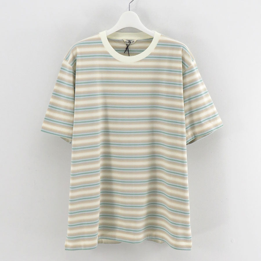 【AURALEE/オーラリー】<br>GRADIENT STRIPE JERSEY TEE <br>A25AT02GJ