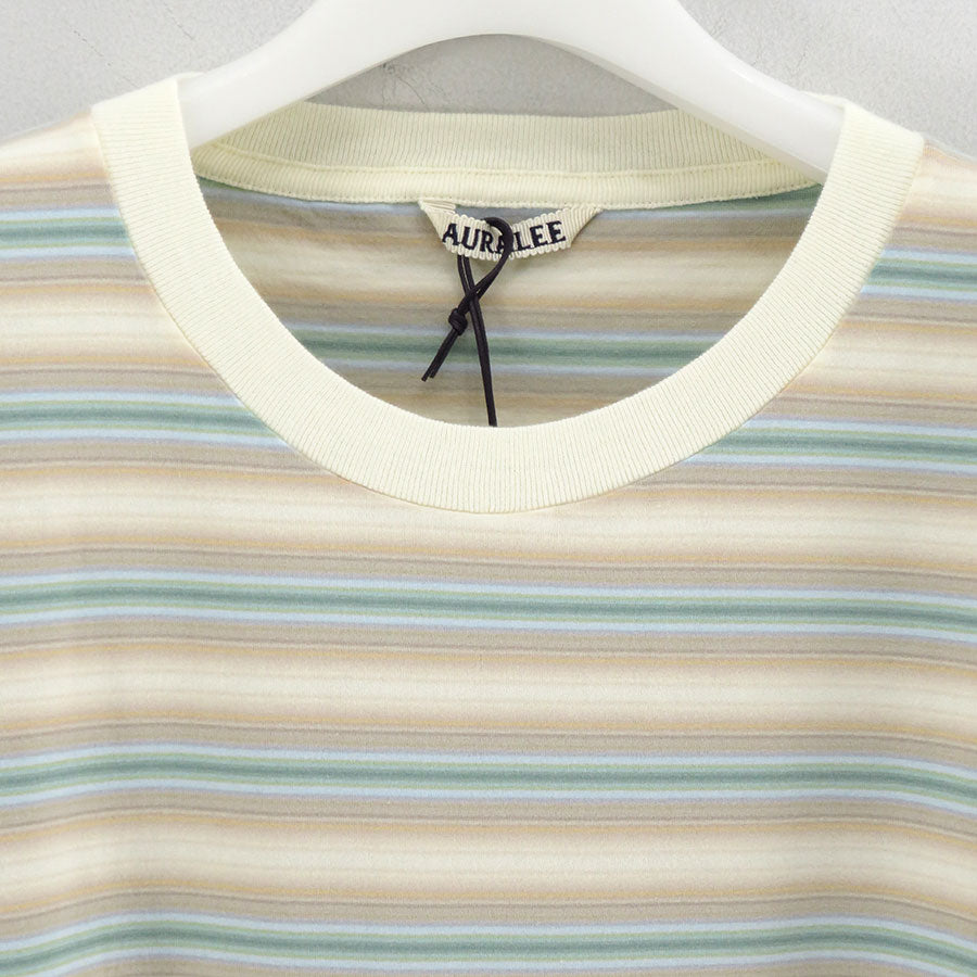 【AURALEE/オーラリー】<br>GRADIENT STRIPE JERSEY TEE <br>A25AT02GJ