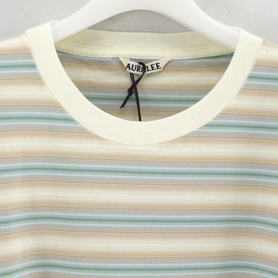 【AURALEE/オーラリー】<br>GRADIENT STRIPE JERSEY TEE <br>A25AT02GJ