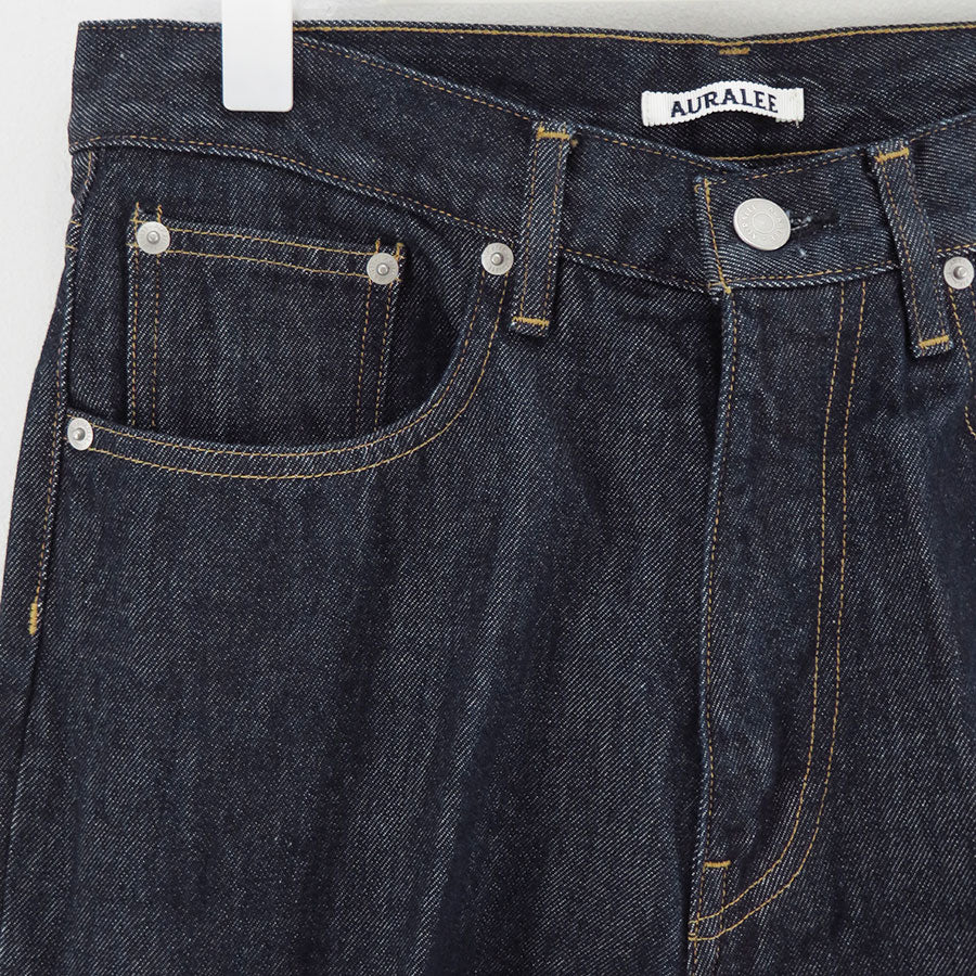 【AURALEE/オーラリー】<br>HARD TWIST DENIM 5P PANTS <br>A00P01DM