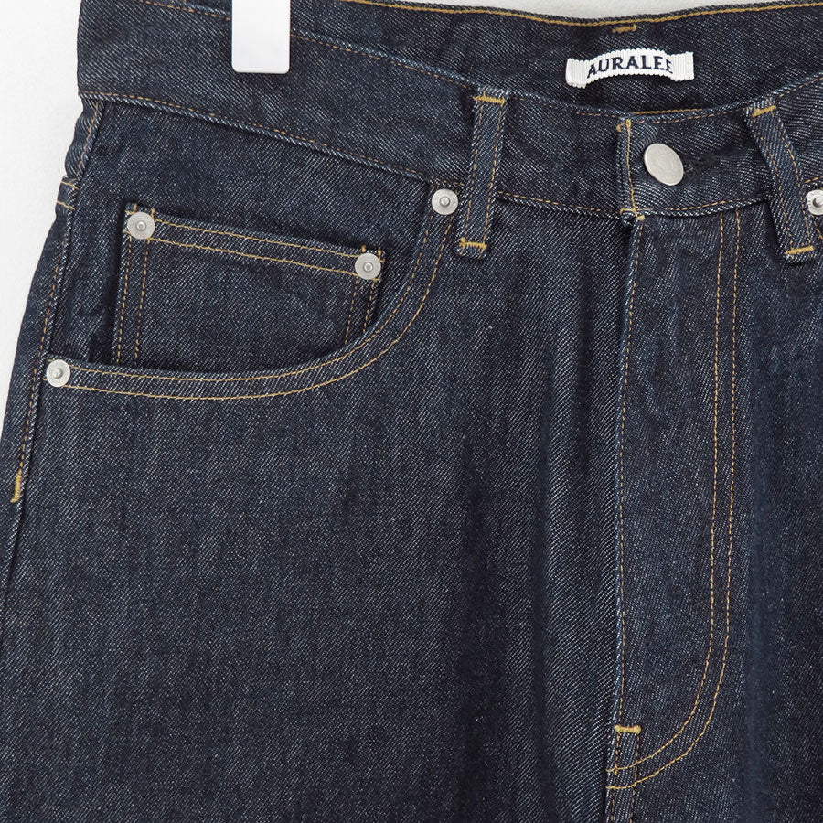 【AURALEE/オーラリー】<br>HARD TWIST DENIM WIDE PANTS <br>A00P03DM