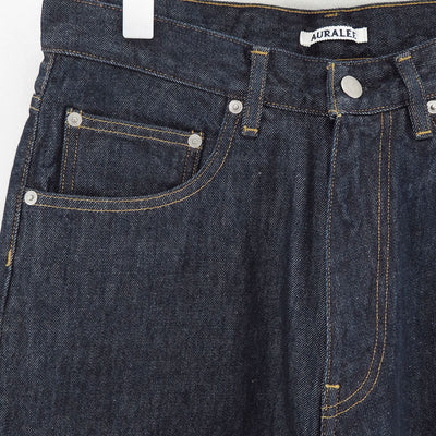 【AURALEE/オーラリー】<br>HARD TWIST DENIM WIDE PANTS <br>A00P03DM