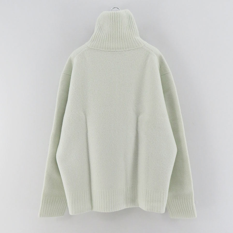 【STUDIO NICHOLSON/スタジオニコルソン】<br>5GG BOILED WOOLHALF ZIP JUMPER IWAKI <br>SNM-1047